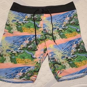 Volcom Drewtoonz "Keep the Country Stoned" Shorts